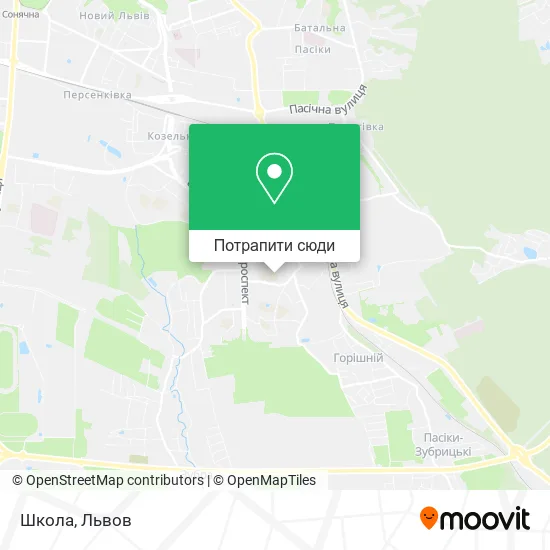 Карта Школа