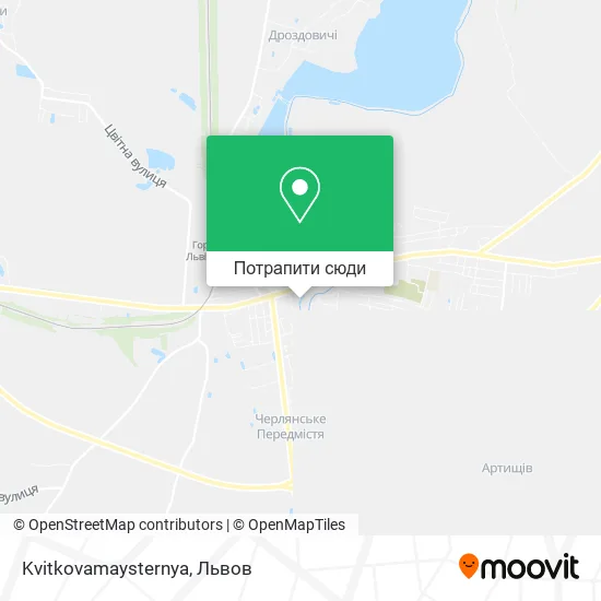 Карта Kvitkovamaysternya