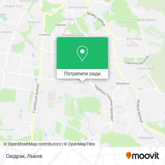 Карта Свідрак