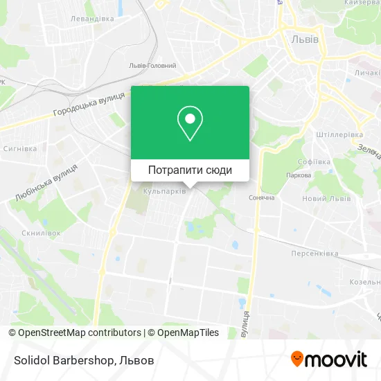 Карта Solidol Barbershop