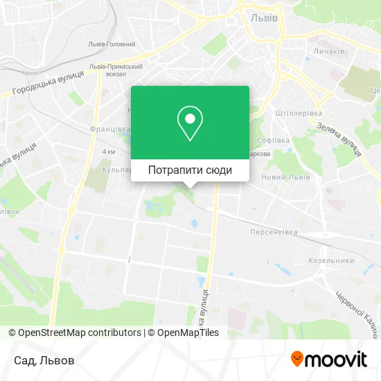 Карта Сад