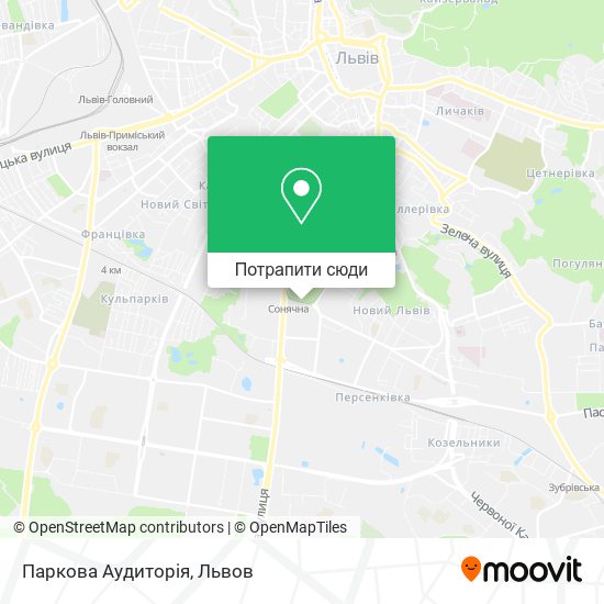 Карта Паркова Аудиторія