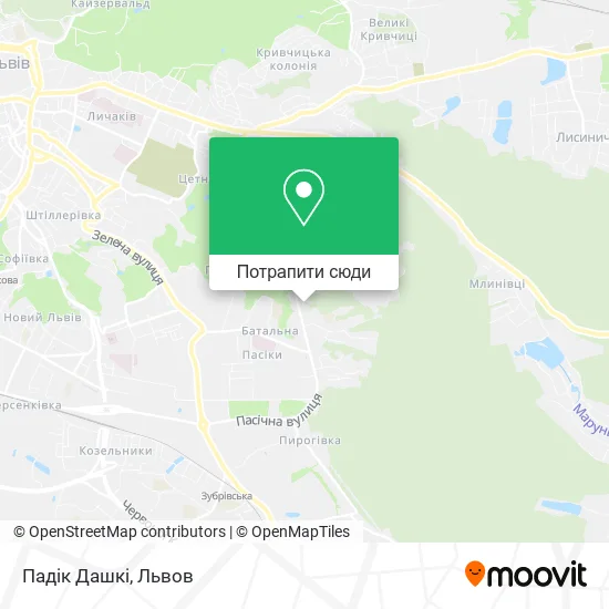 Карта Падік Дашкі