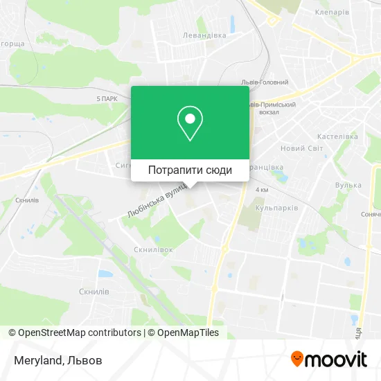 Карта Meryland