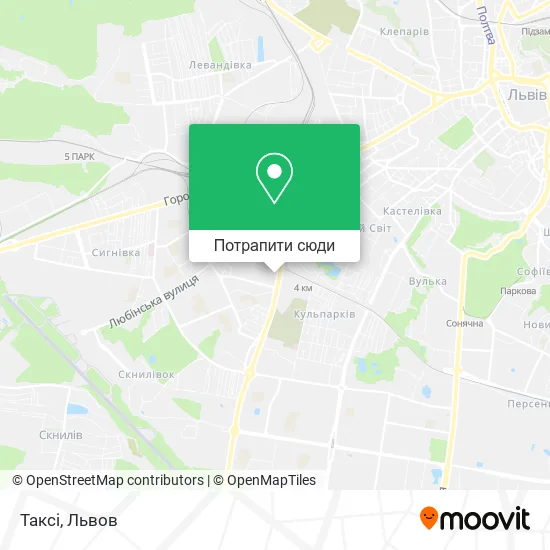 Карта Таксі