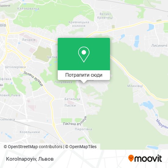 Карта Korolnapoyiv