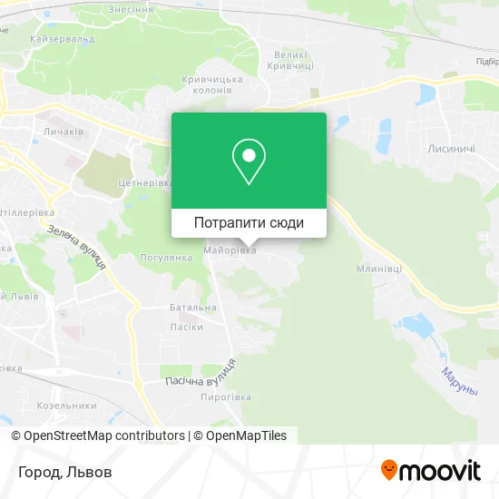 Карта Город