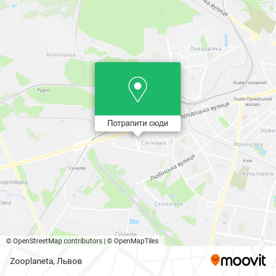 Карта Zooplaneta