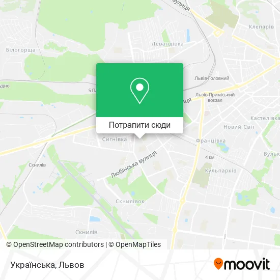 Карта Українська