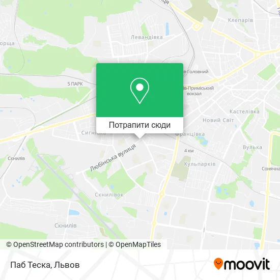 Карта Паб Теска
