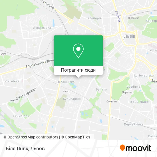 Карта Біля Лнвк