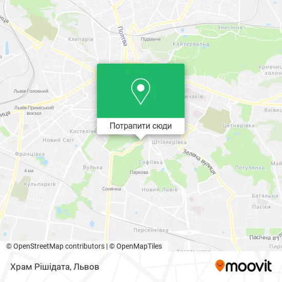 Карта Храм Рішідата