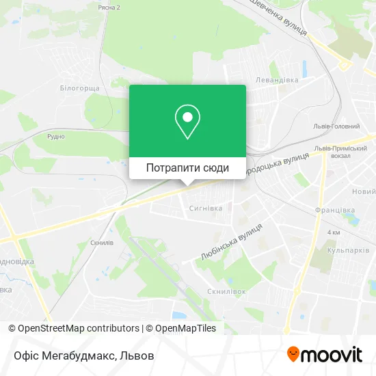 Карта Офіс Мегабудмакс