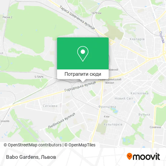 Карта Babo Gardens