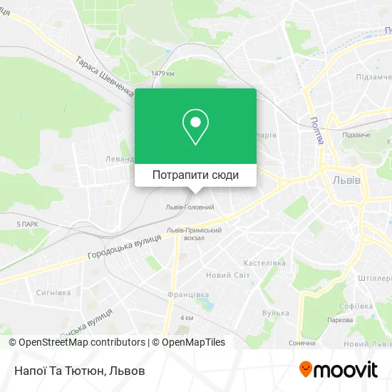 Карта Напої Та Тютюн