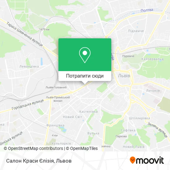 Карта Салон Краси Єлізія