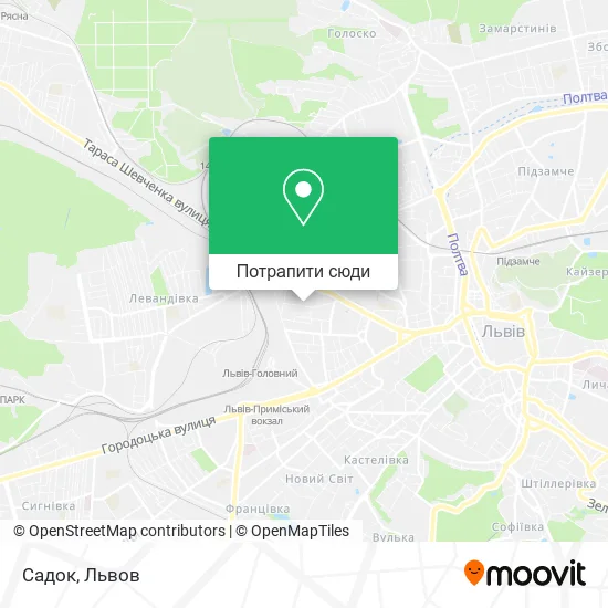 Карта Садок