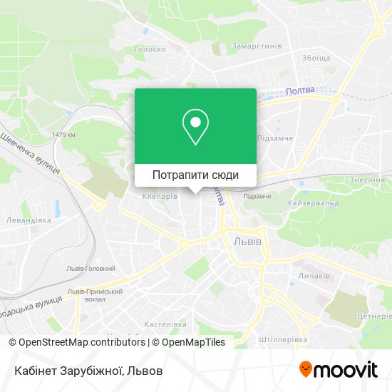 Карта Кабінет Зарубіжної