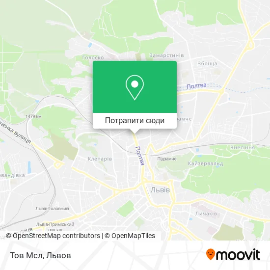Карта Тов Мсл