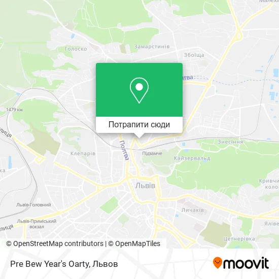 Карта Pre Bew Year's Oarty