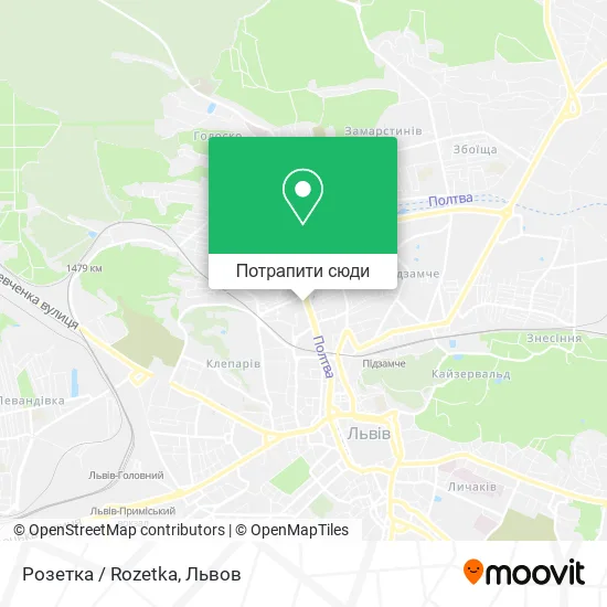 Карта Розетка / Rozetka