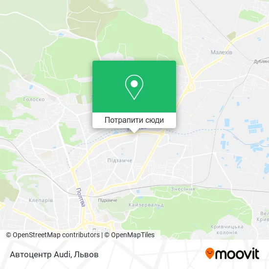 Карта Автоцентр Audi