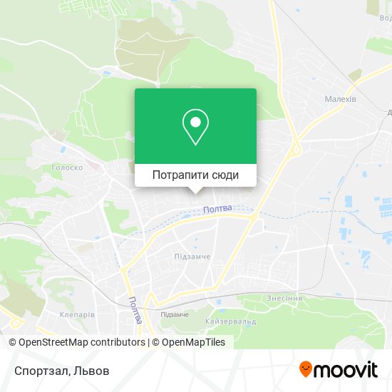 Карта Спортзал