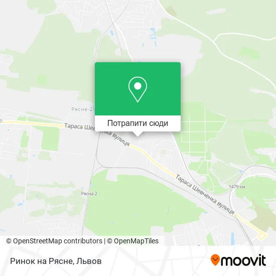 Карта Ринок на Рясне