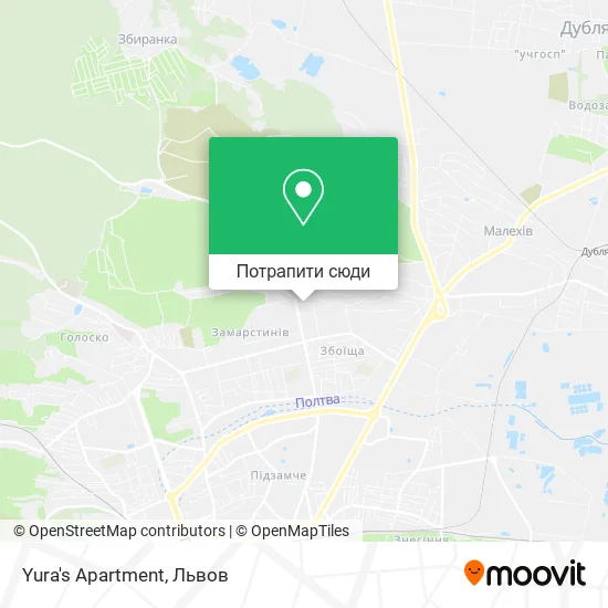 Карта Yura's Apartment