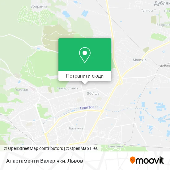 Карта Апартаменти Валерічки