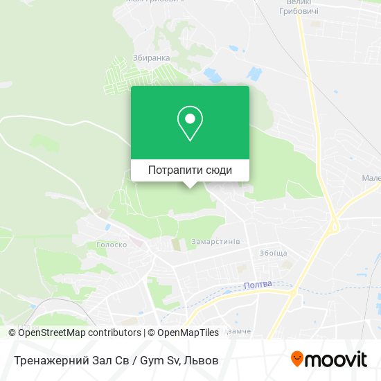 Карта Тренажерний Зал Св / Gym Sv