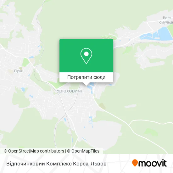 Карта Відпочинковий Комплекс Корса