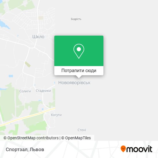 Карта Спортзал