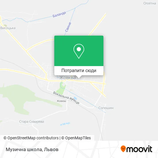 Карта Музична школа