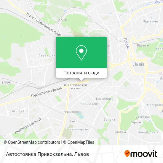Карта Автостоянка Привокзальна
