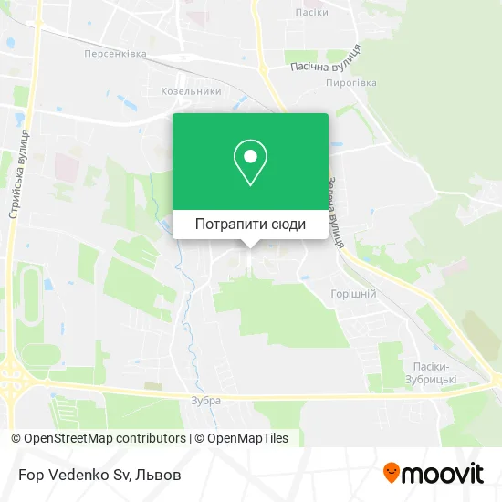 Карта Fop Vedenko Sv