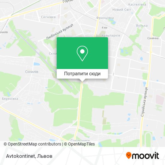 Карта Avtokontinet
