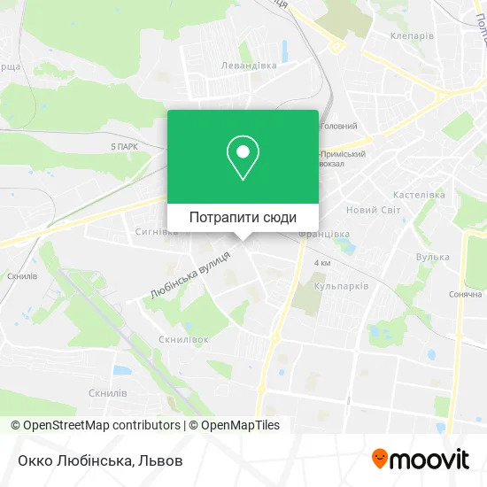 Карта Окко Любінська