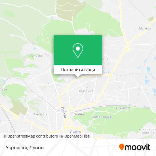 Карта Укрнафта