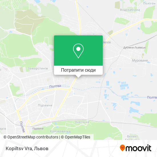 Карта Kopiltsv Vra