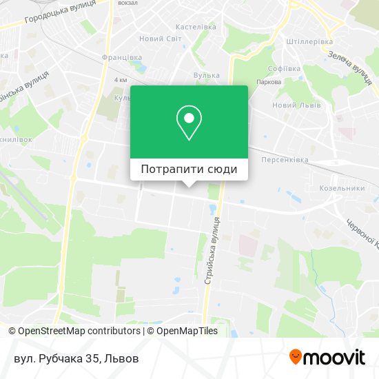 Карта вул. Рубчака 35