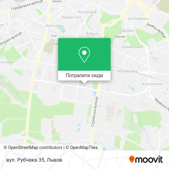 Карта вул. Рубчака 35