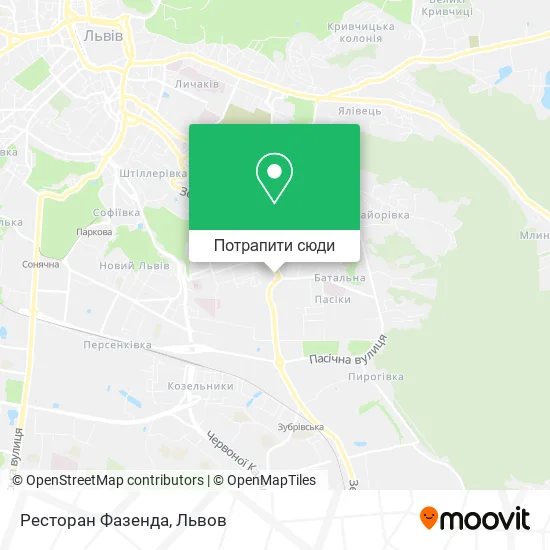 Карта Ресторан Фазенда