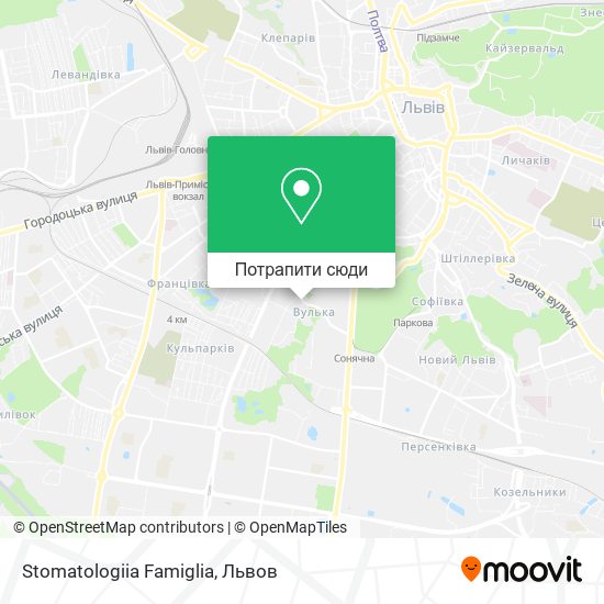 Карта Stomatologiia Famiglia