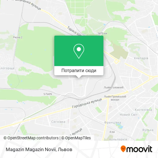 Карта Magazin Magazin Novii