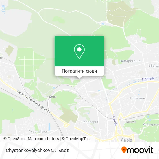 Карта Chystenkovelychkovs