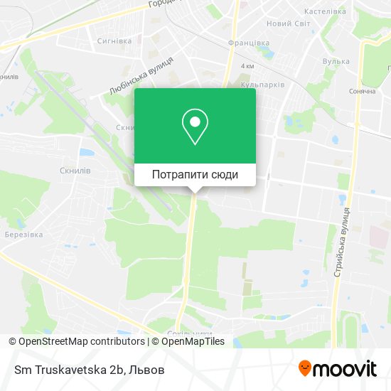 Карта Sm Truskavetska 2b