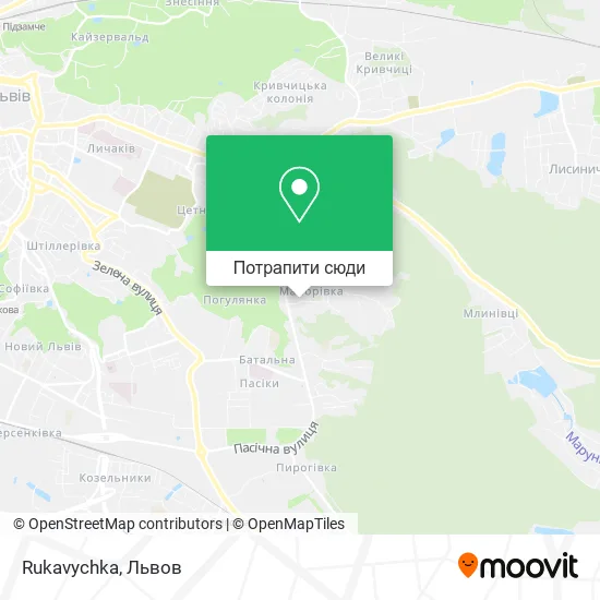 Карта Rukavychka