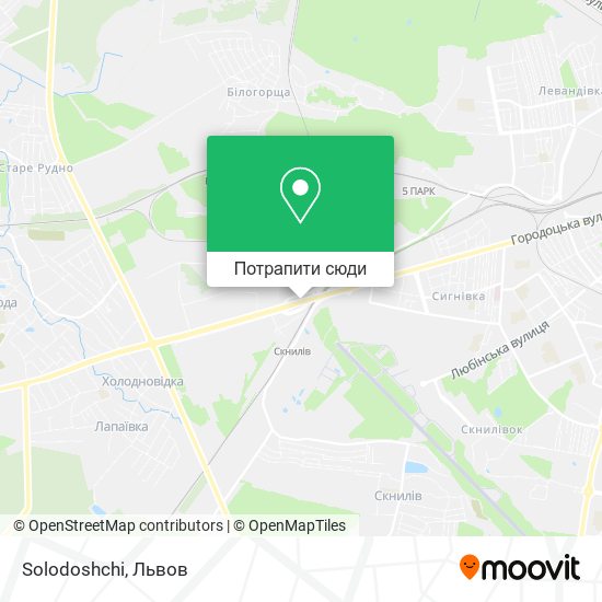 Карта Solodoshchi