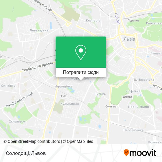 Карта Солодощі